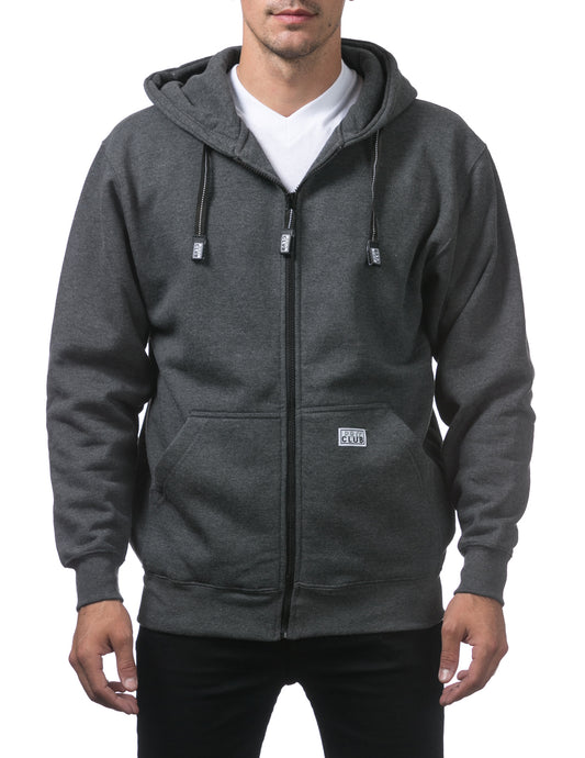 Pro Club CHARCOAL Zip Hoodie