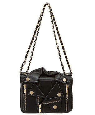 Black Jacket Design Shoulder Bag