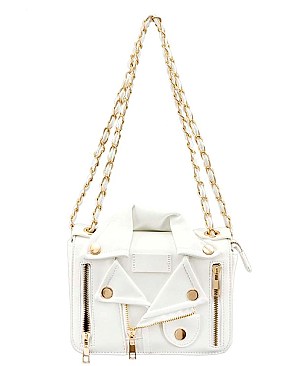 White Jacket Design Shoulder Bag